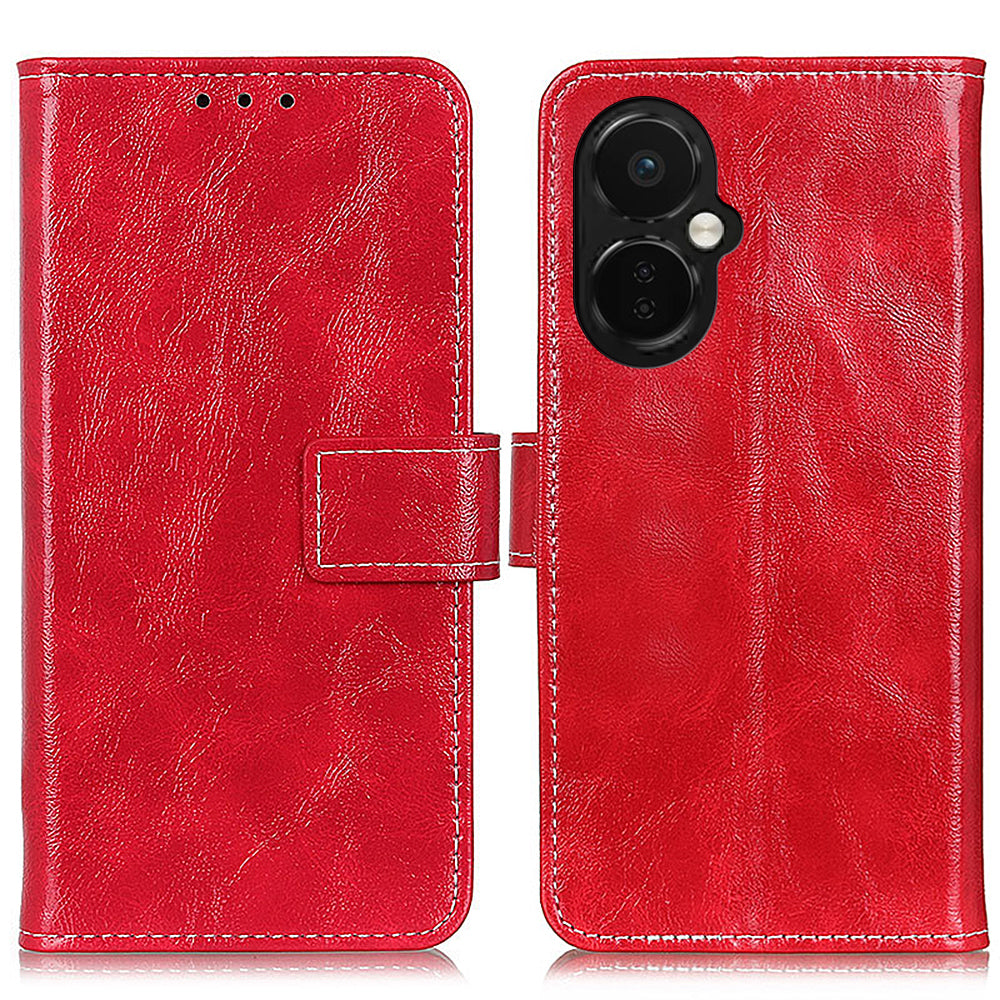 For OnePlus Nord CE 3 Lite 5G Nord N30 5G Phone Stand Cover PU Leather Retro Crazy Horse Texture Wallet Phone Case For OnePlus Nord CE 3 Lite 5G Nord N30 5G Phone Stand Cover PU Leather Retro Crazy Horse Texture Wallet Phone Case